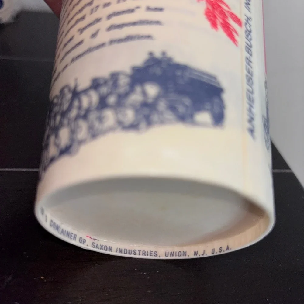 Vintage Wax Budweiser Cups | Bowtie Logo | 16oz | 31 Ct | USA Made | Clydesdale